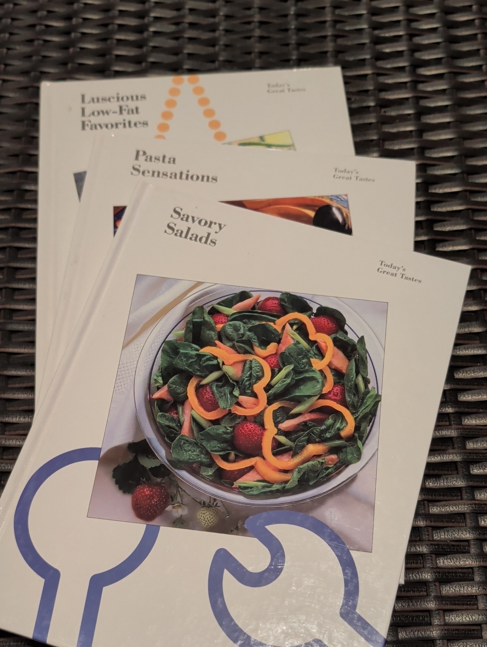 EUC 3 Tupperware Cookbooks- Pasta, Salads, Luscious Low-fat Favorites